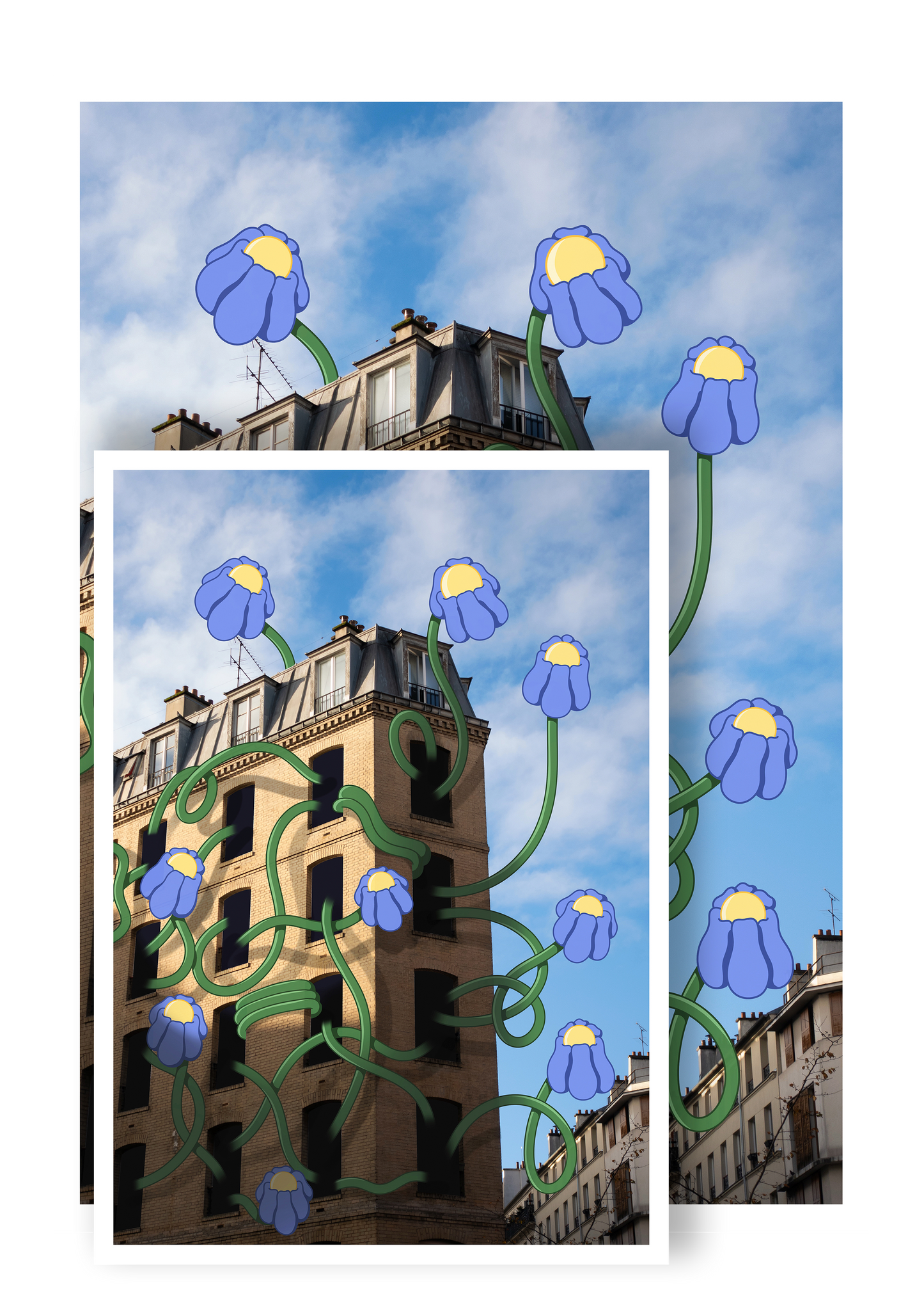 Affiche "Flowers in Paris"