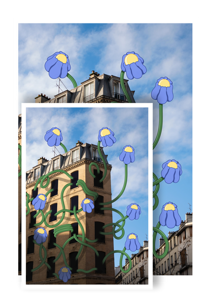 Affiche "Flowers in Paris"