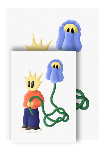 Affiche "Balloon flower"